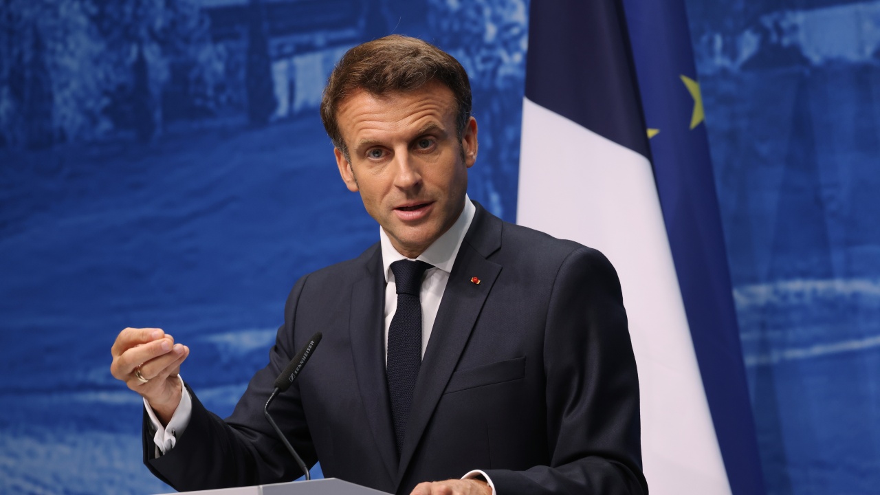 Френският президент призова днес руските сили да се изтеглят от