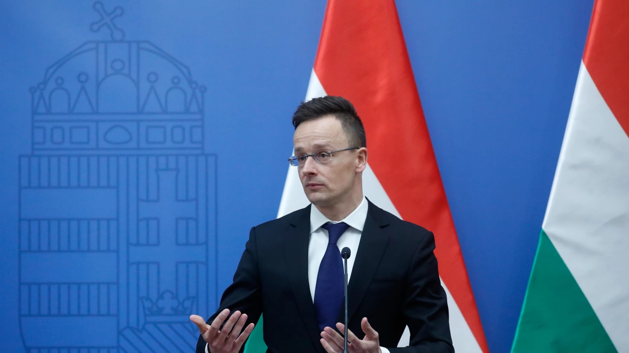 Министърът на външните работи на Унгария Петер Сиярто заяви днес