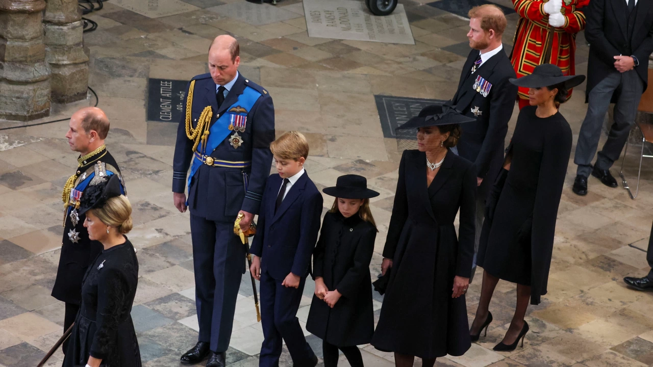 Принцесата на Уелс се появи на погребението на Елизабет II с