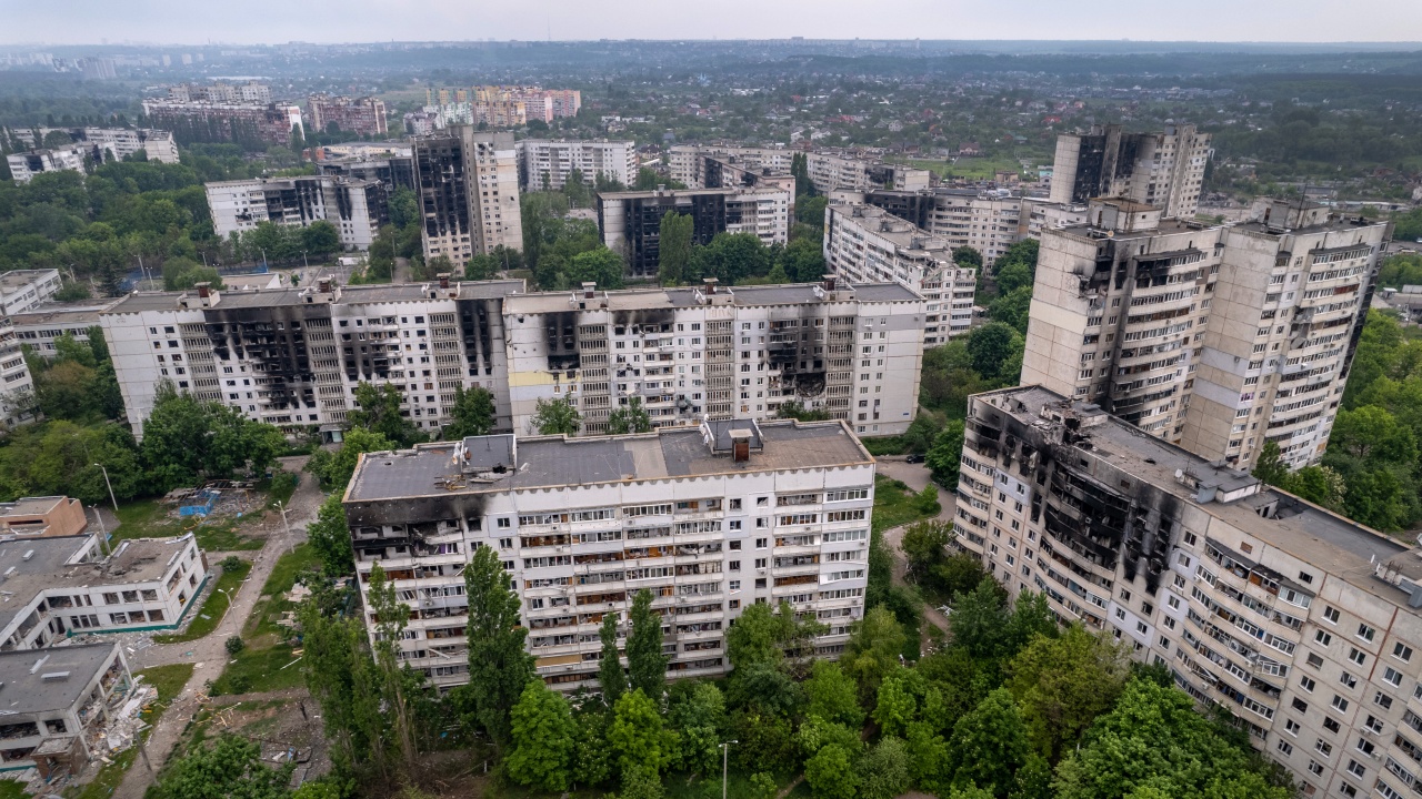 Прекъснато е електричеството в украинския град Харков