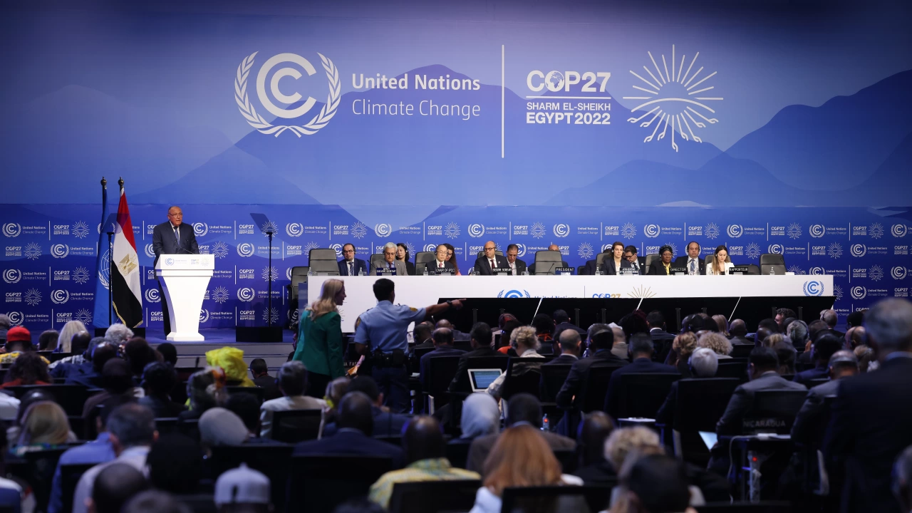 Делегатите на срещата на високо равнище на ООН за климата КОП27