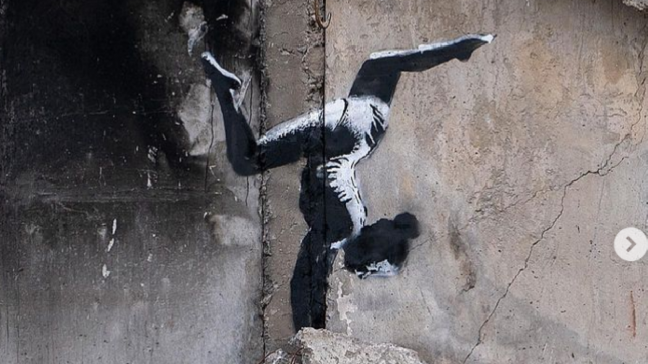 Мистериозният уличен художник Банкси изглежда потвърди, че творба, която неотдавна
