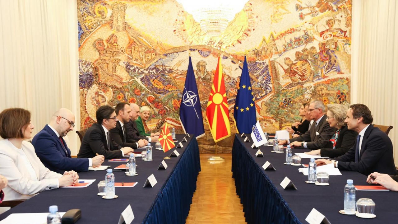 Президентът на Северна Македония се срещна делегация от Парламентарната асамблея на ОССЕ