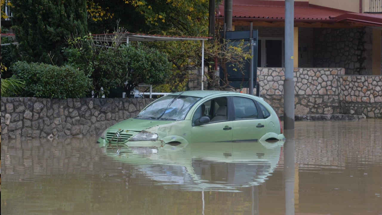 Проливният дъжд който падна над района на Нови Винодолски Хърватия