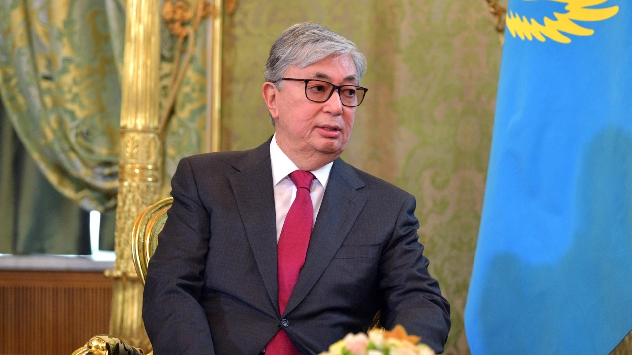 Казахстанският президент Касъм Жомарт Токаев който бе преизбран на предсрочни избори