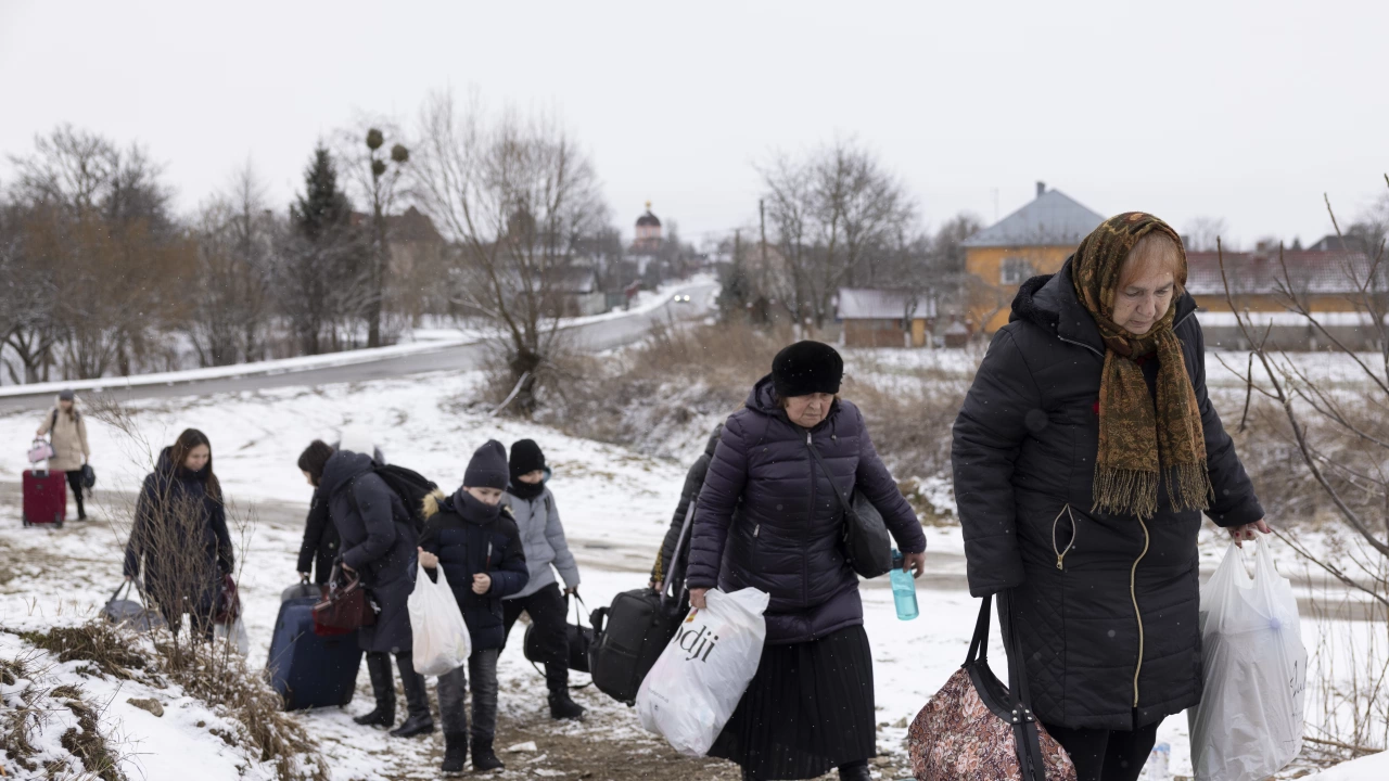 Малко преди началото на зимния спортен сезон група украински бежанци