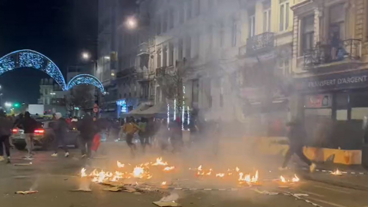Полицията в Брюксел арестува около 100 души при сблъсъци, избухнали