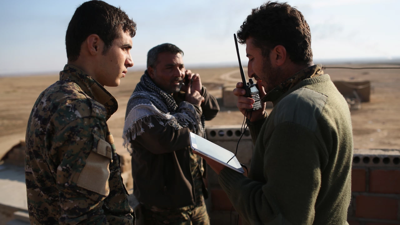 Кюрдските сили в Сирия обявиха днес че са задържали близо