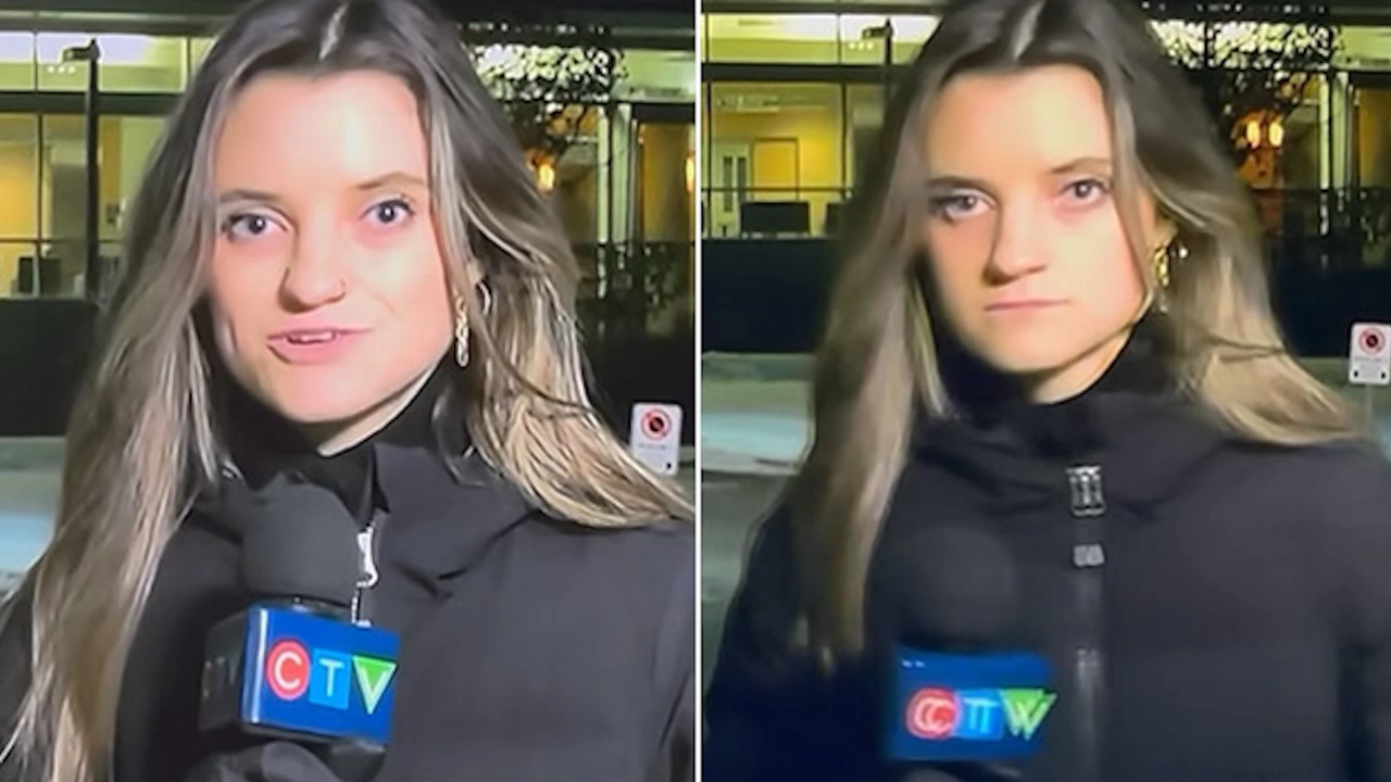 Канадската репортерка Джесика Роб сериозно притесни аудиторията по време на
