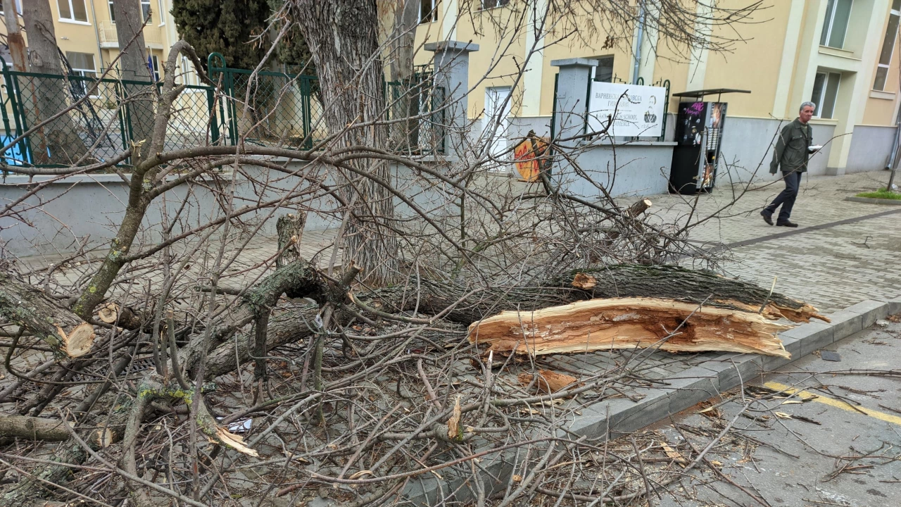 Заради увеличаващите се пориви на вятъра обхватът на частичното бедствено