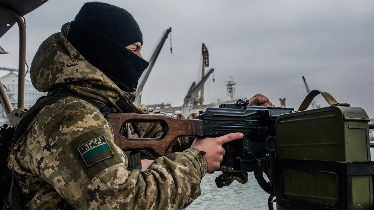 Бойци от силите за специално предназначение от украинския полк Азов