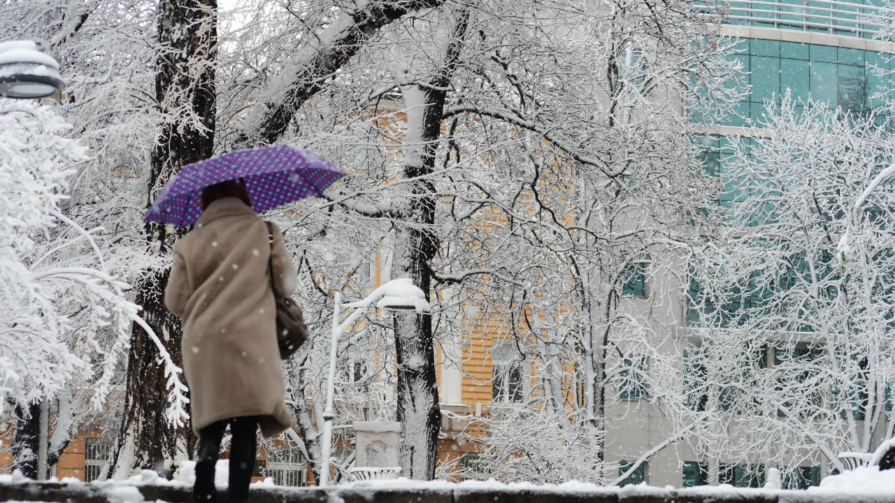 Днес сняг ще вали на повече места в Северна България