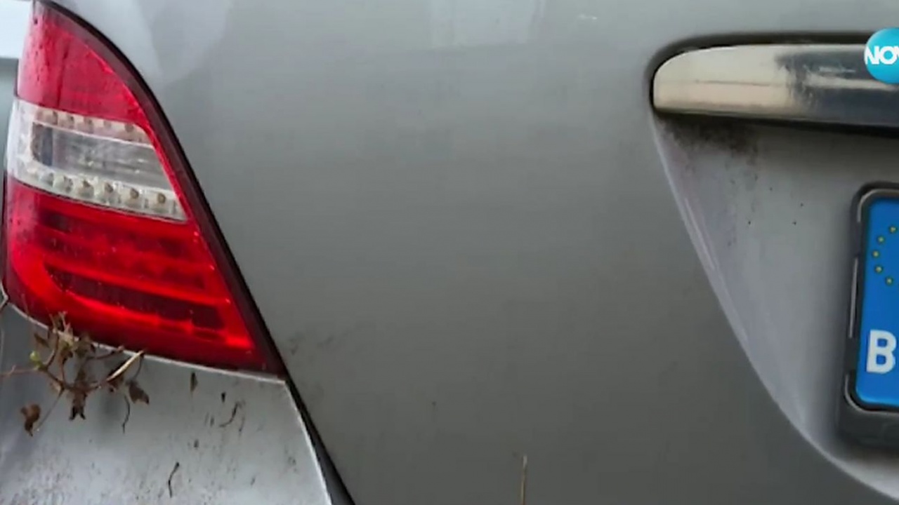 Лъскава кола се превърна във "ферма за охлюви" след 7-годишен престой на паркинг на МВР