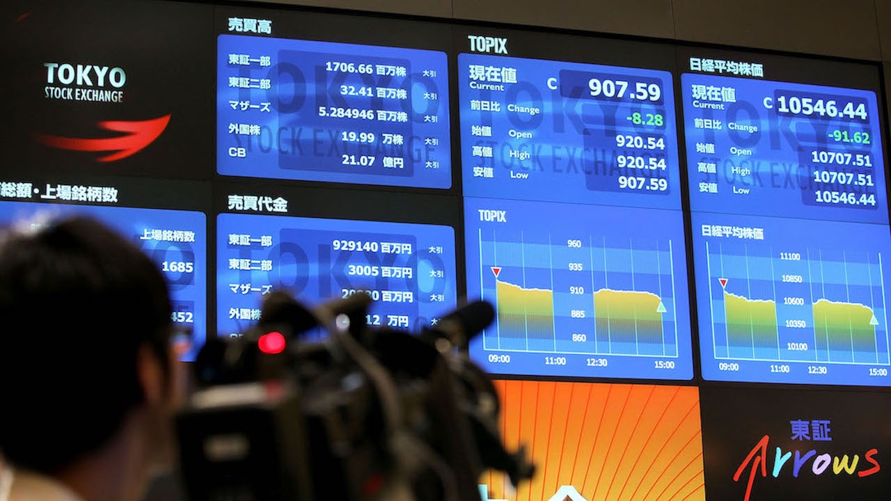 Токийската борса затвори на червено