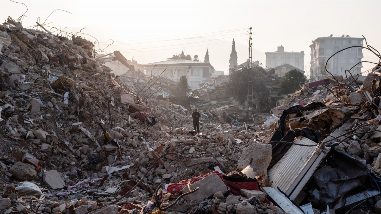 Турският град Нурдагъ в окръг Газиантеп, който бе тежко засегнат
