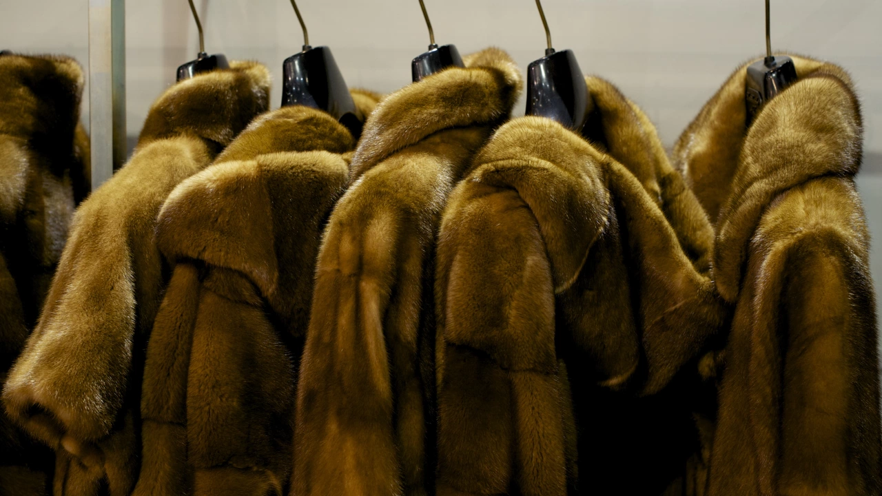 В голяма изложбена зала за кожени изделия в Северна Гърция