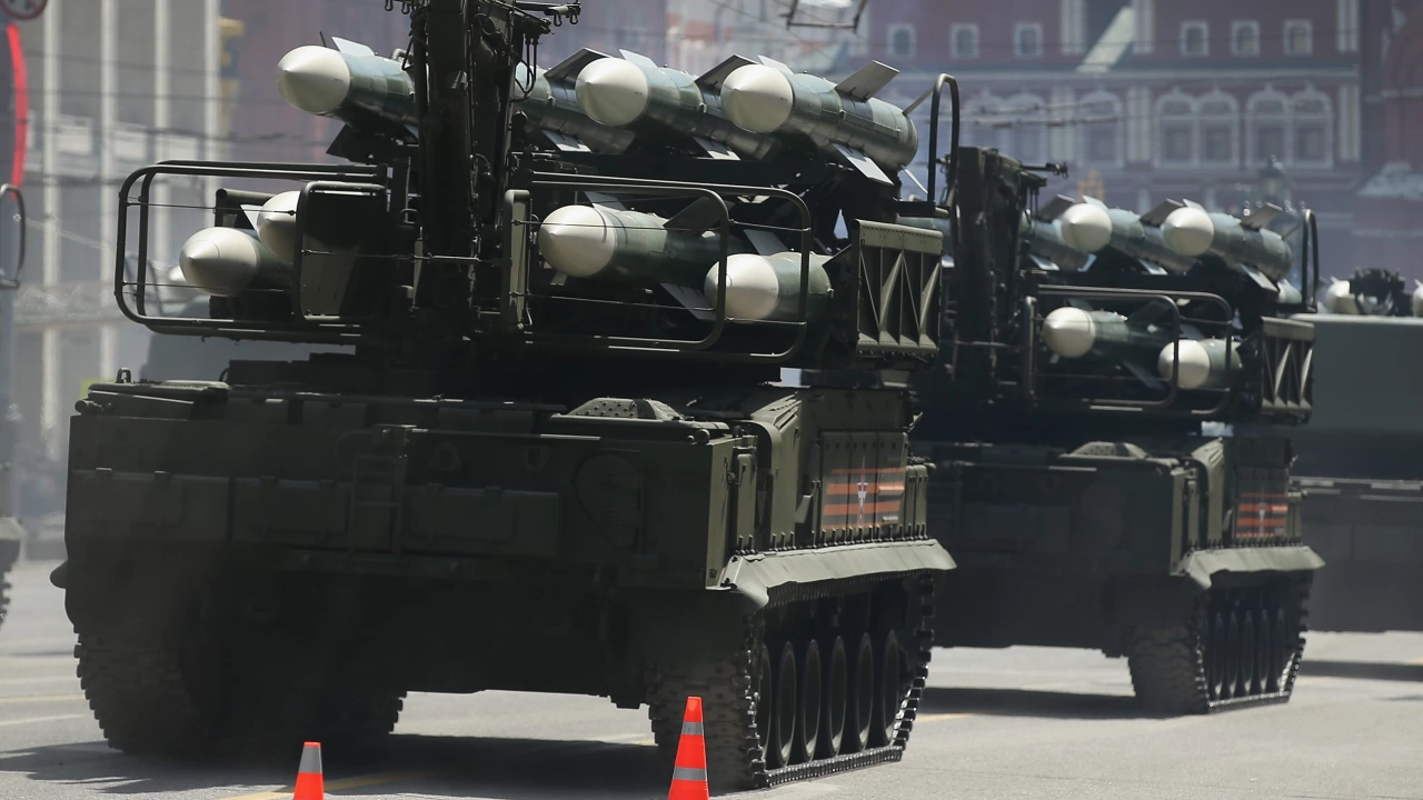 Система за противовъздушна отбрана ПВО бе разположена днес край московския