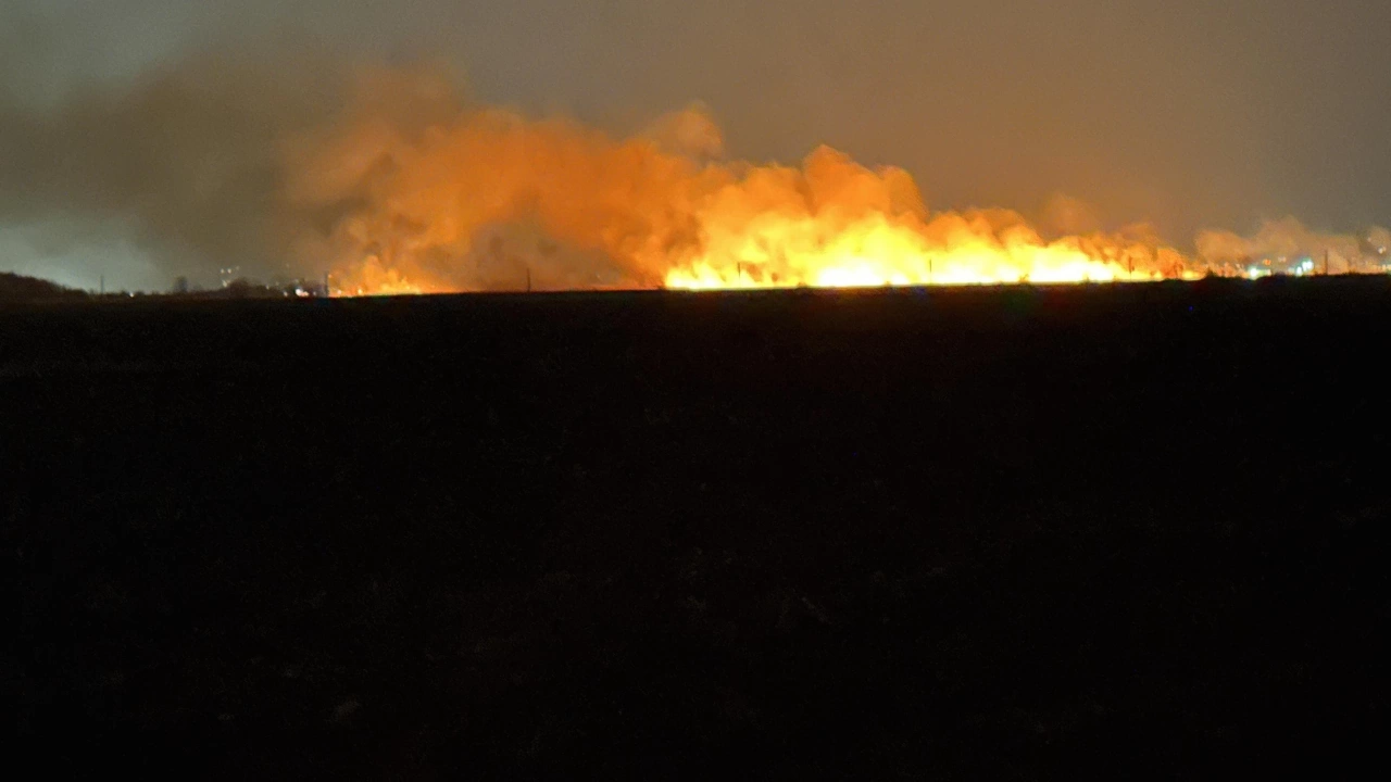 Големи пожари избухнаха край софийското село Равно поле предаде Булфото