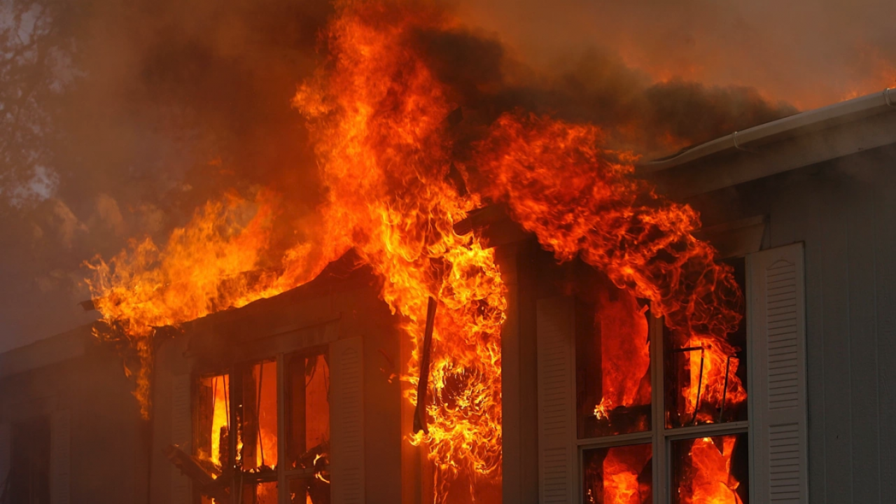 Полицай и учител спасиха девет души от горяща сграда в петричкото с. Коларово