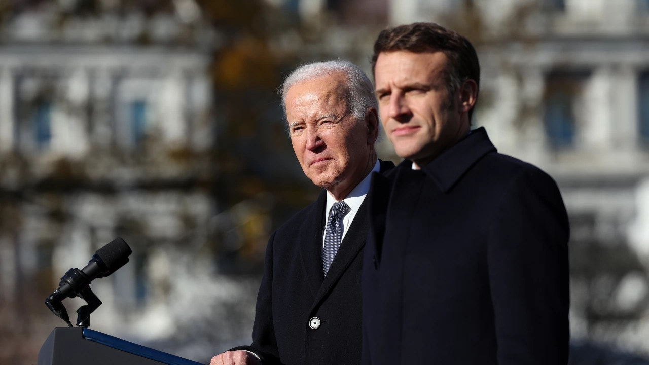 Президентът на Франция обсъди с американския си колега Джо БайдънДжо