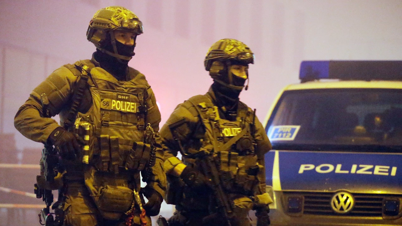 Германската полиция в град Карлсруе близо до границата на страната