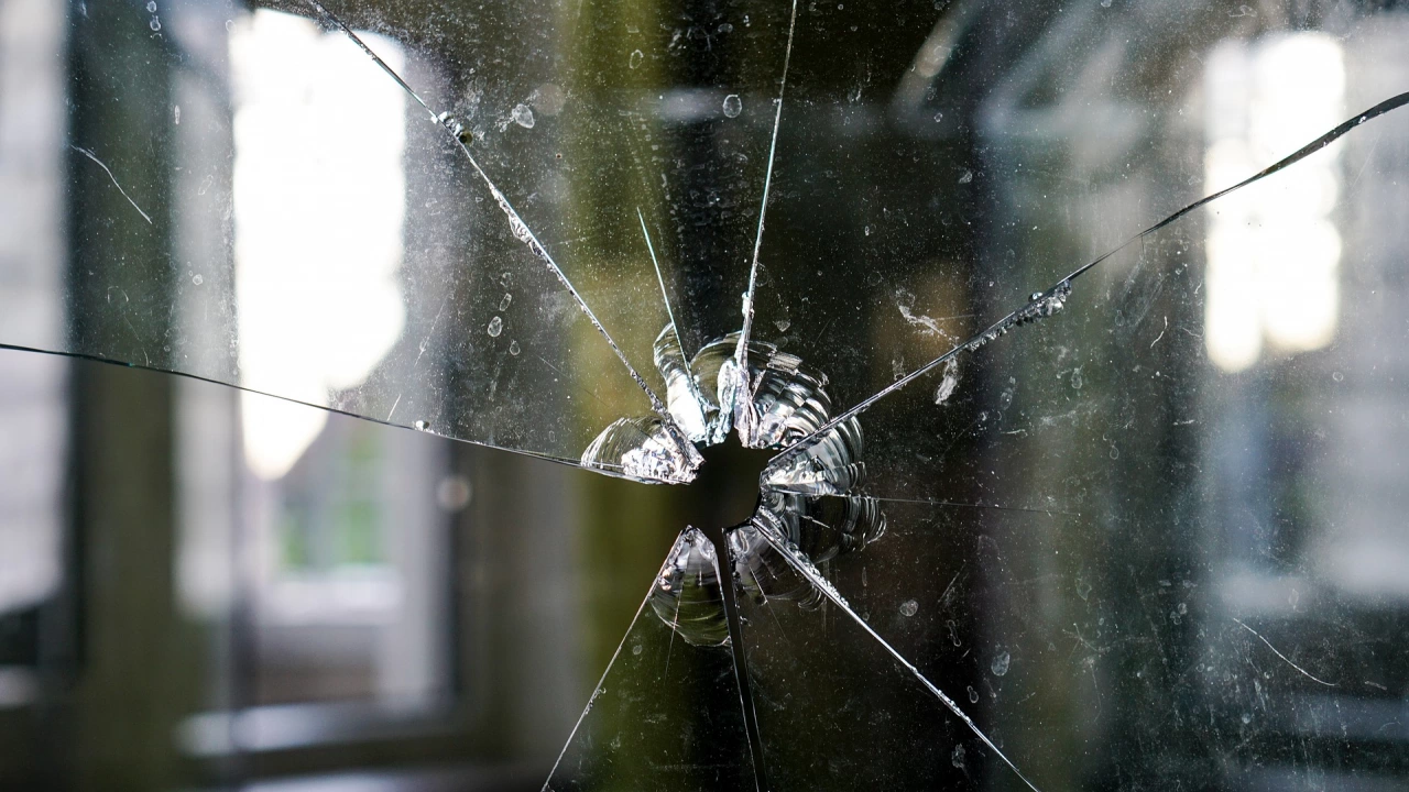Двойка изпочупи с камъни стъкла на сгради в центъра на