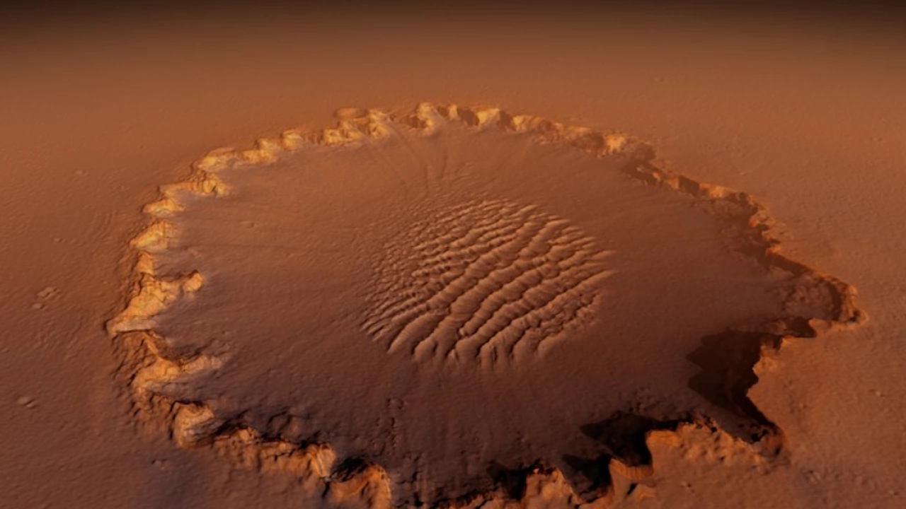 Почти идеални кръгли пясъчни дюни са открити по повърхността на Марс