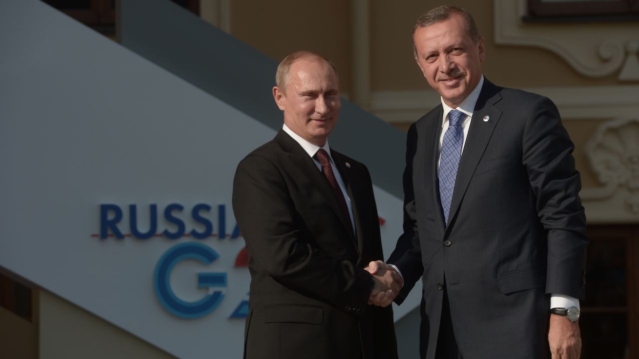Ердоган балгодари на Путин