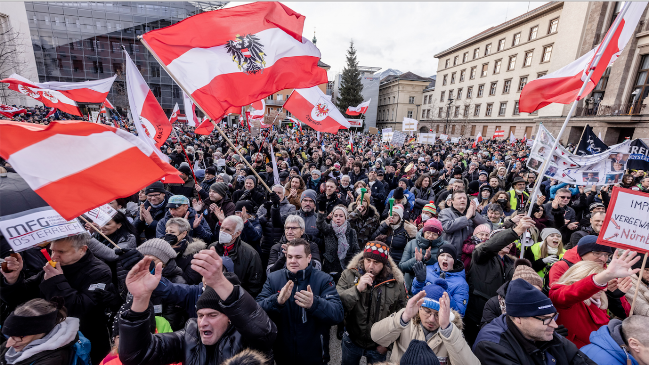 Протести в Австрия преди откриването на Европейската конференция за газа
