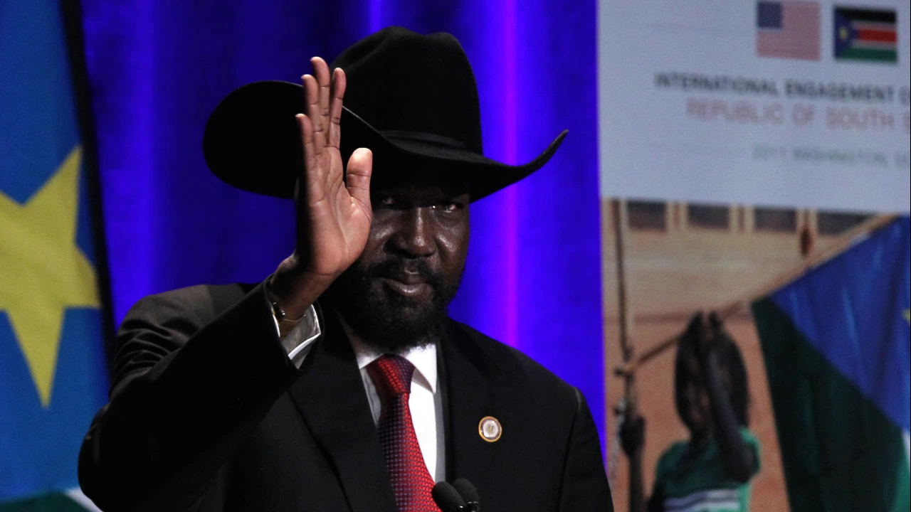 Президентът на Южен Судан Салва Киир на снимката назначи свой