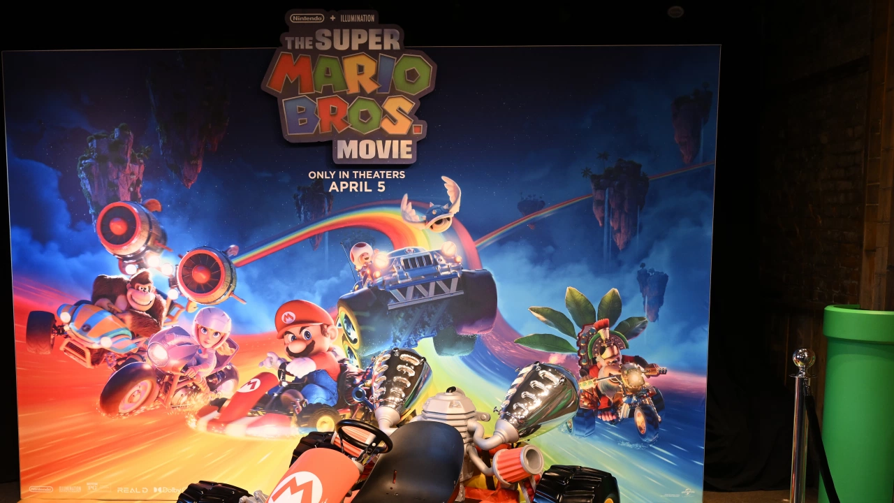 Анимацията Супер Марио Bros Филмът зае първото място в бокс офис