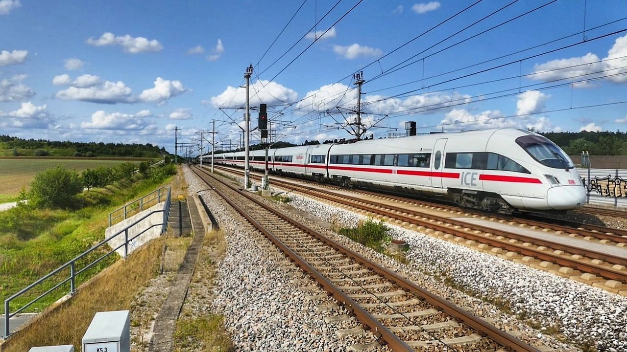 Движението на влаковете в източната част на Австрия където се