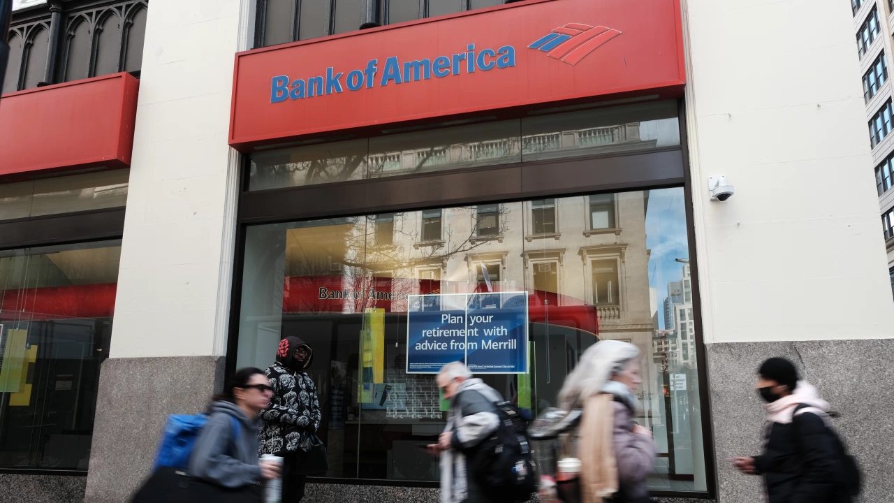 Една от най големите американски банки Банк ъв Америка Bank of