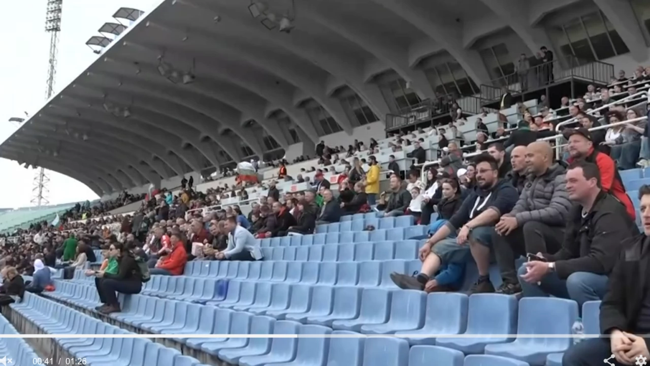Мъжкият национален отбор по ръгби зарадва зрителите на Националния стадион