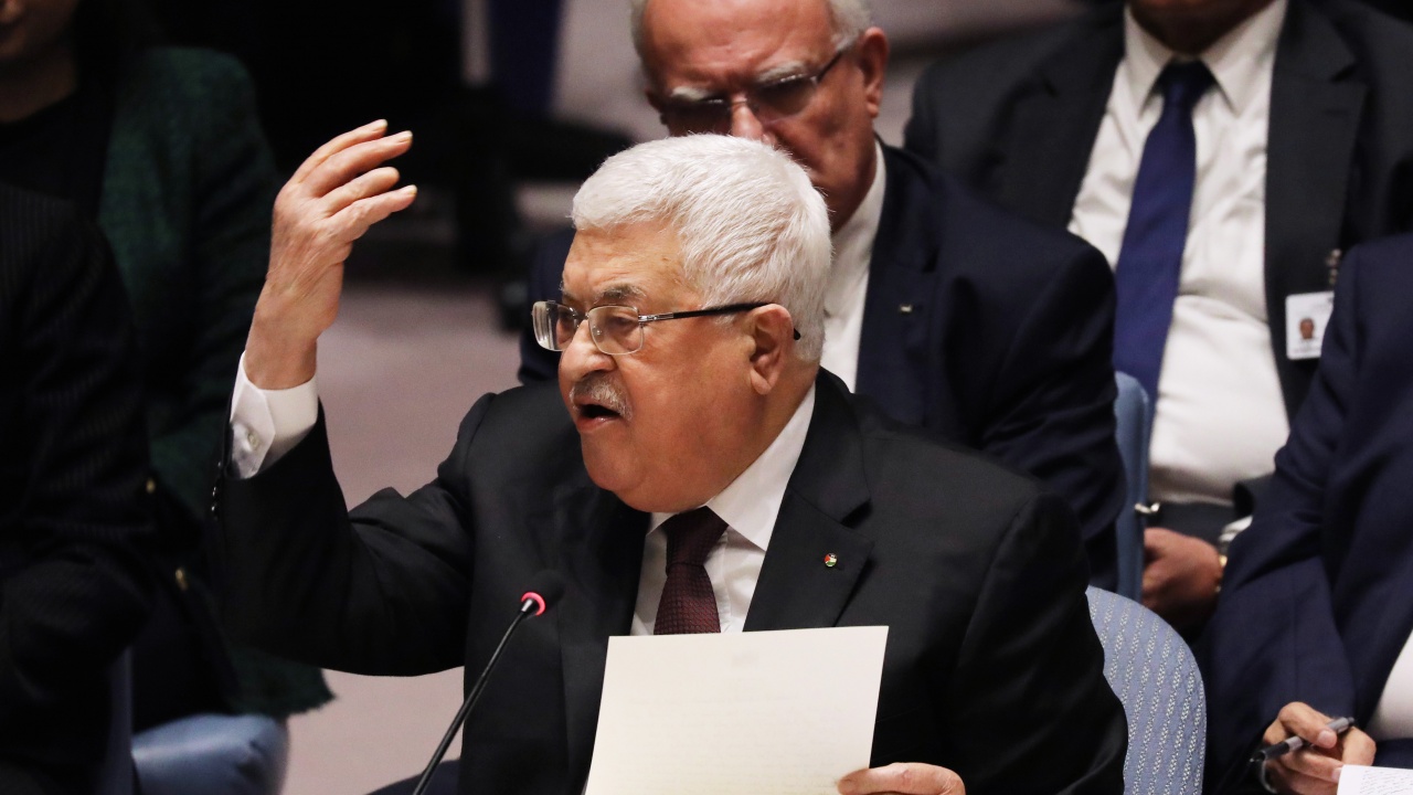 Президентът на Палестина Махмуд Абас призова ООН да замрази членството на Израел