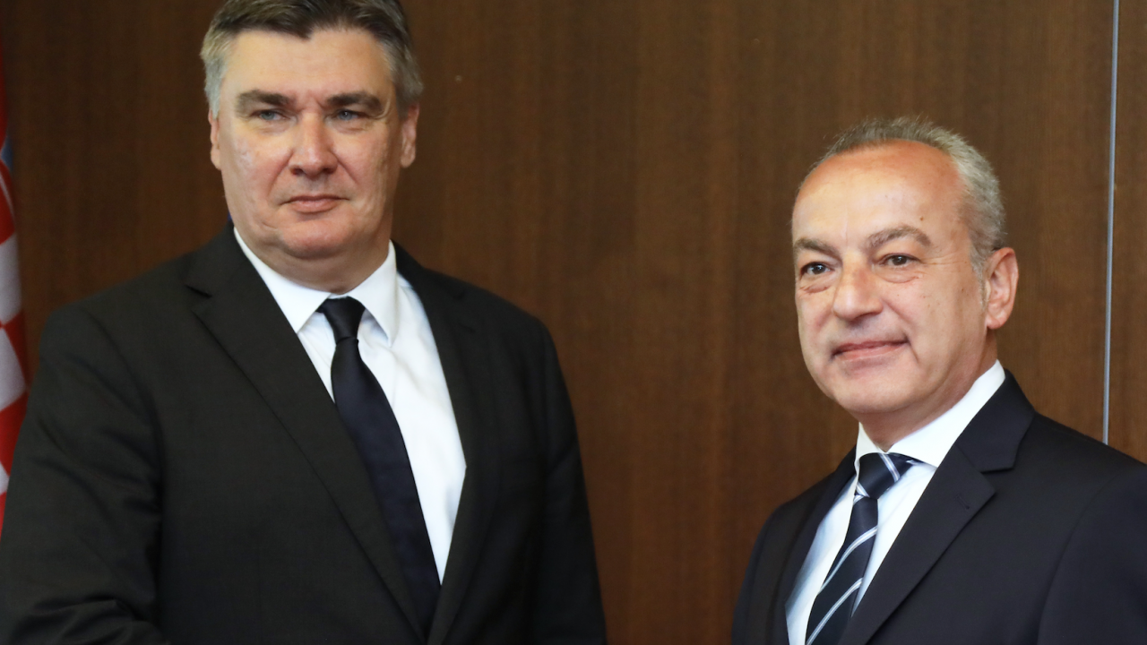 Премиерът Донев се срещна с хърватския президент Зоран Миланович