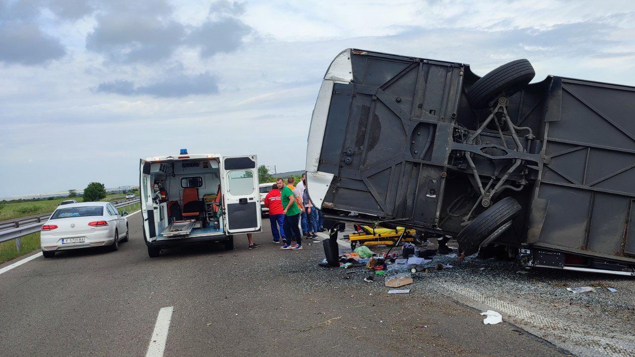 Пострадалите при катастрофата с туристически автобус на магистрала "Тракия" са в стабилно състояние