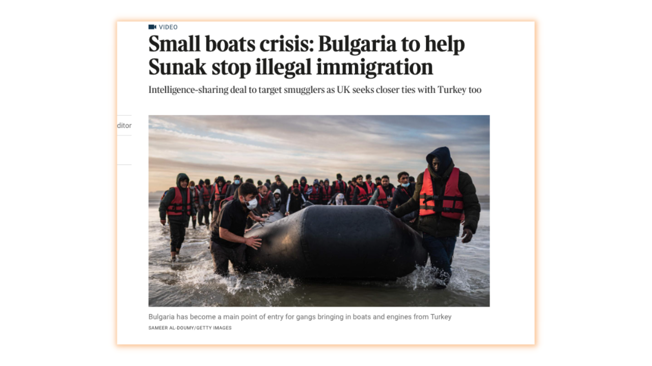 "Таймс": България ще помага на Риши Сунак да спре нелегалната имиграция