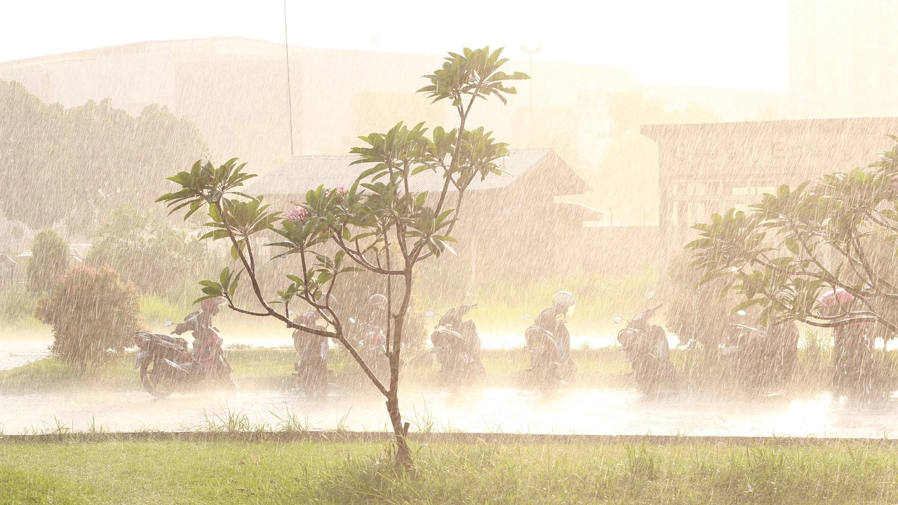 Отслабената тропическа буря Мауар донесе днес проливни дъждове на главните