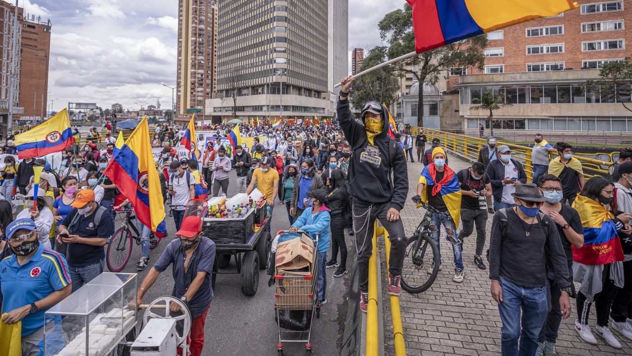 Антипрезидентски протести се проведоха в Колумбия