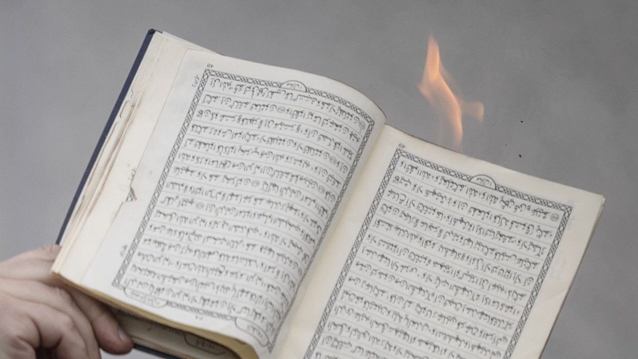 Мъж разкъса и изгори копие на Корана пред най-голямата джамия