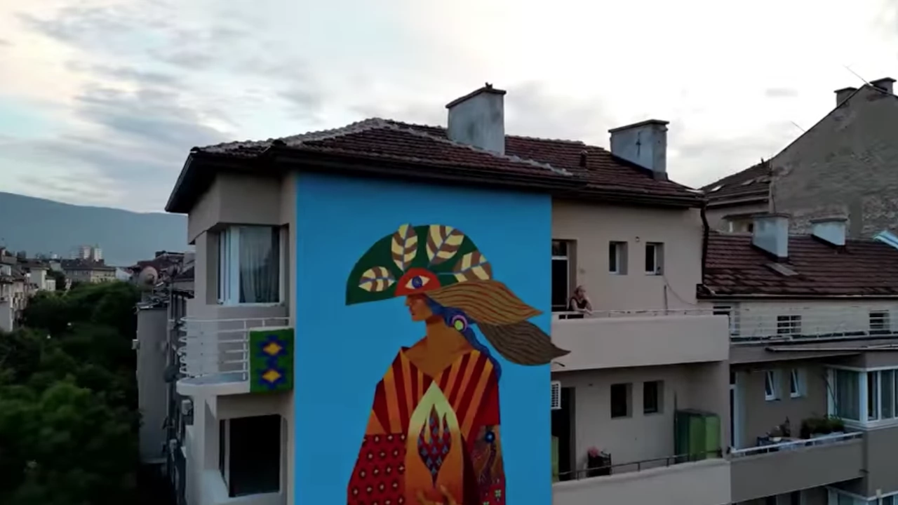 Първи стенопис на жилищна сграда в центъра на София бе