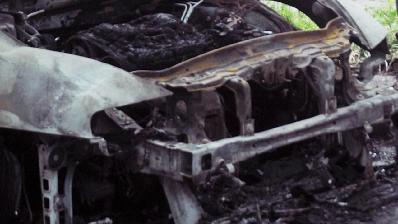 Късо съединение е причинило пожар в лек автомобил Ауди А4 Произшествието