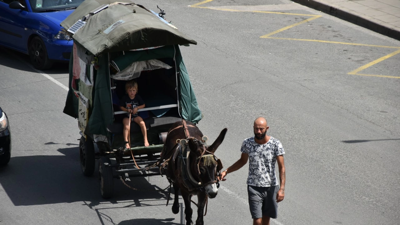 Семейство с четири деца пътува от Франция до Палестина с