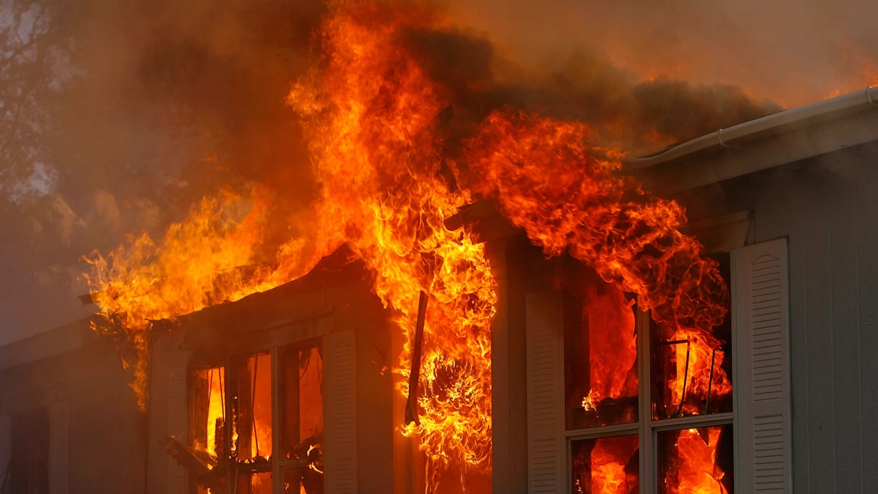 Пожар унищожи седем къщи в стралджанското село Александрово Две от