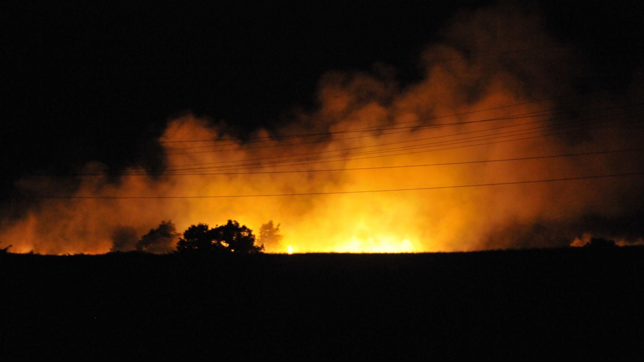 Пожарът край село Хвойна се разраства. Вече са изгорели над 500