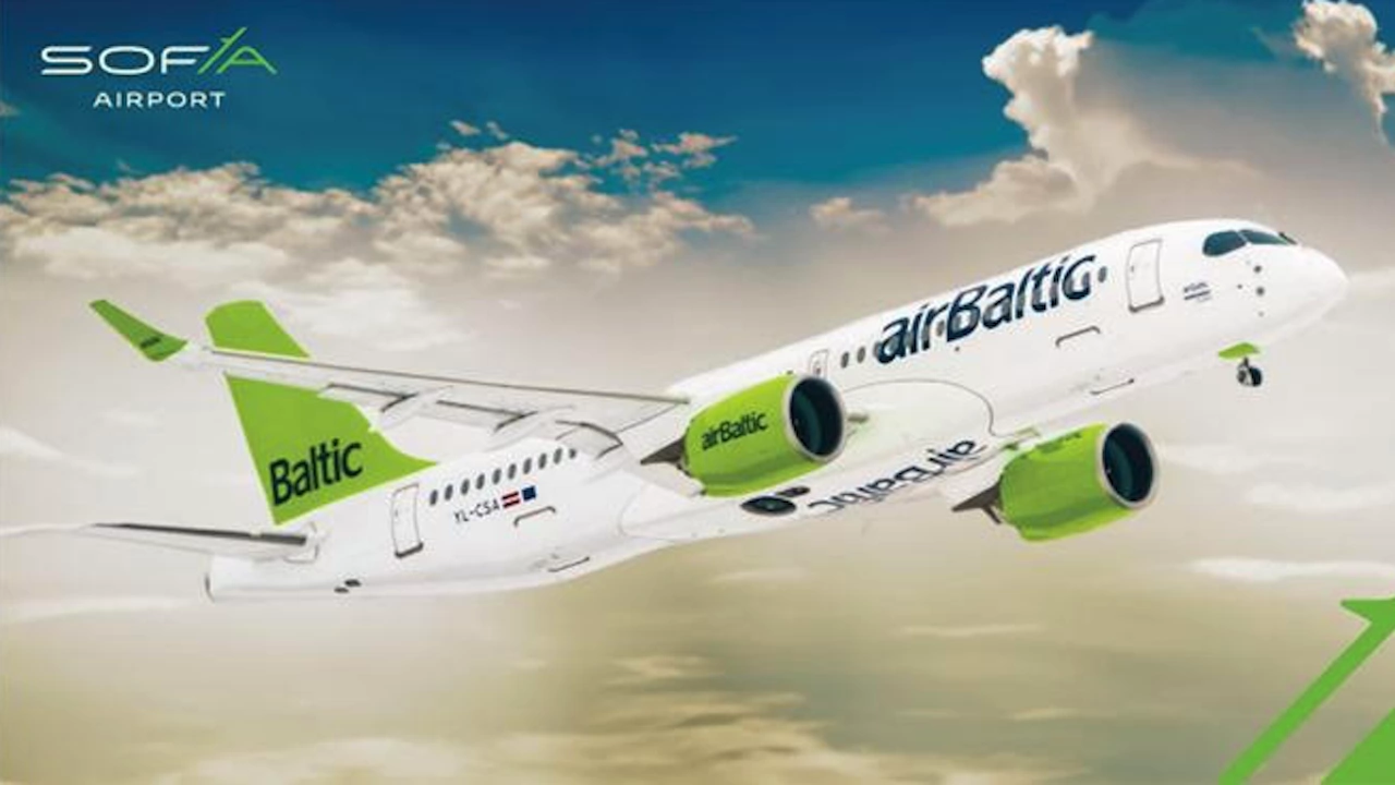 Латвийската авиокомпания Air Baltic Corporation AS airBaltic започва директни полети