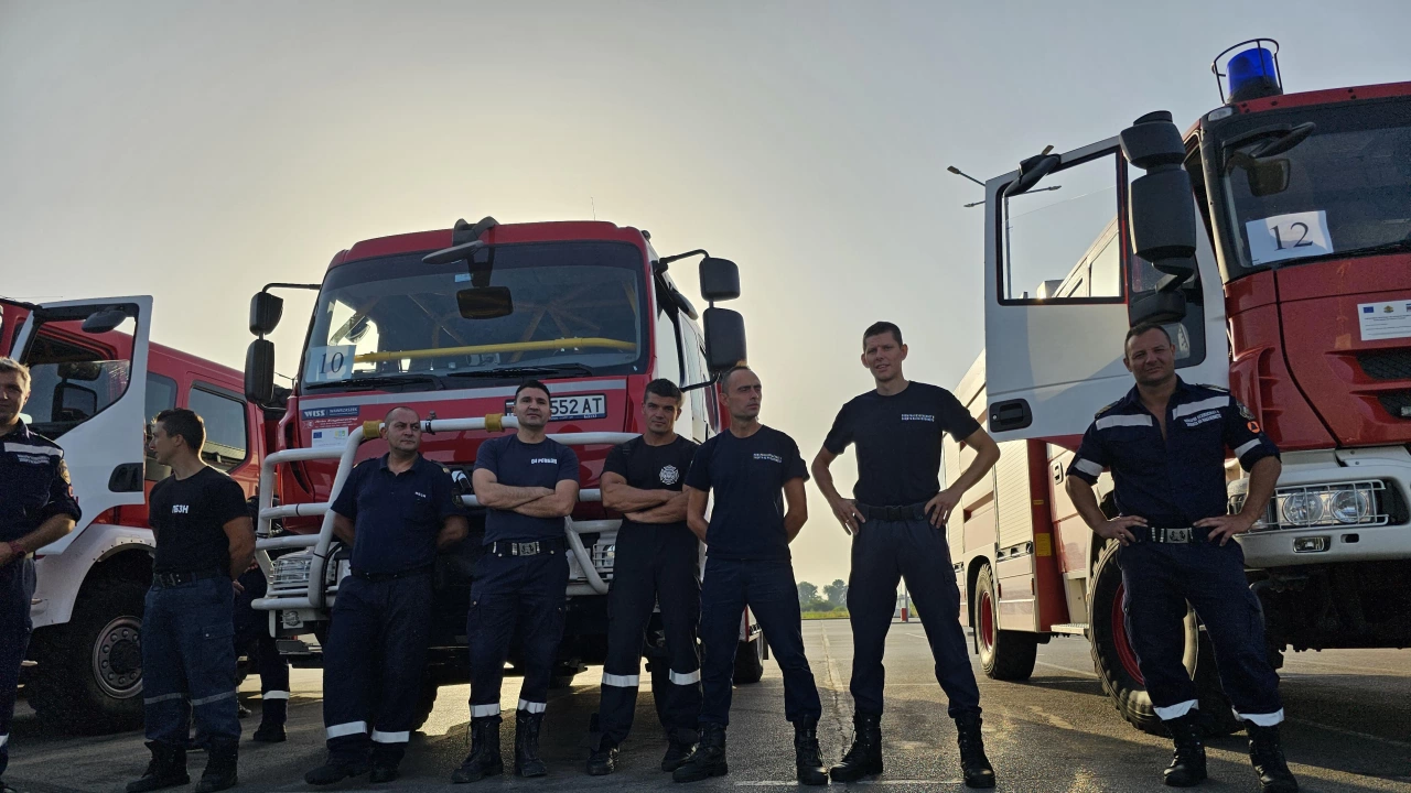 Модулът за гасене на горски пожари се прибира в България