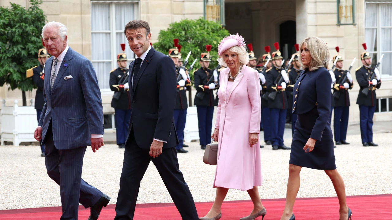 Британският крал Чарлз III пристигна във Франция за тридневно държавно посещение