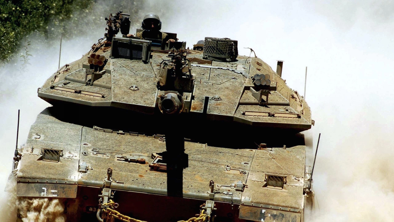 Израелската армия заяви днес че нейни танкове са поразили две